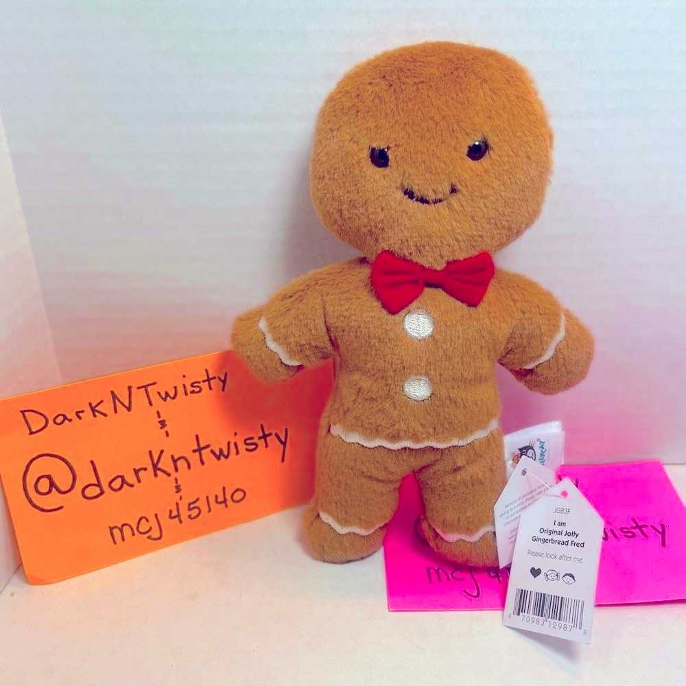 1 BNWT Jellycat Original Jolly Gingerbread Fred